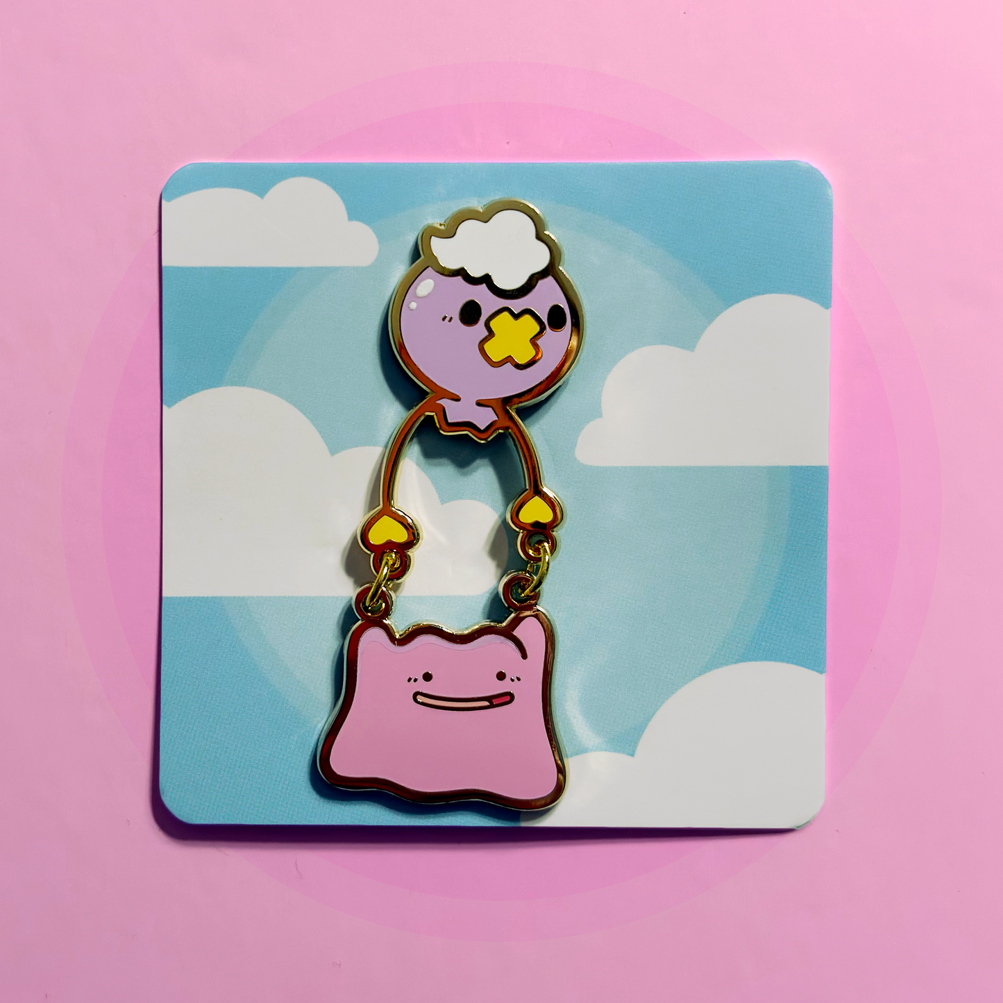 Drifloon n' Ditto Dangle Pin