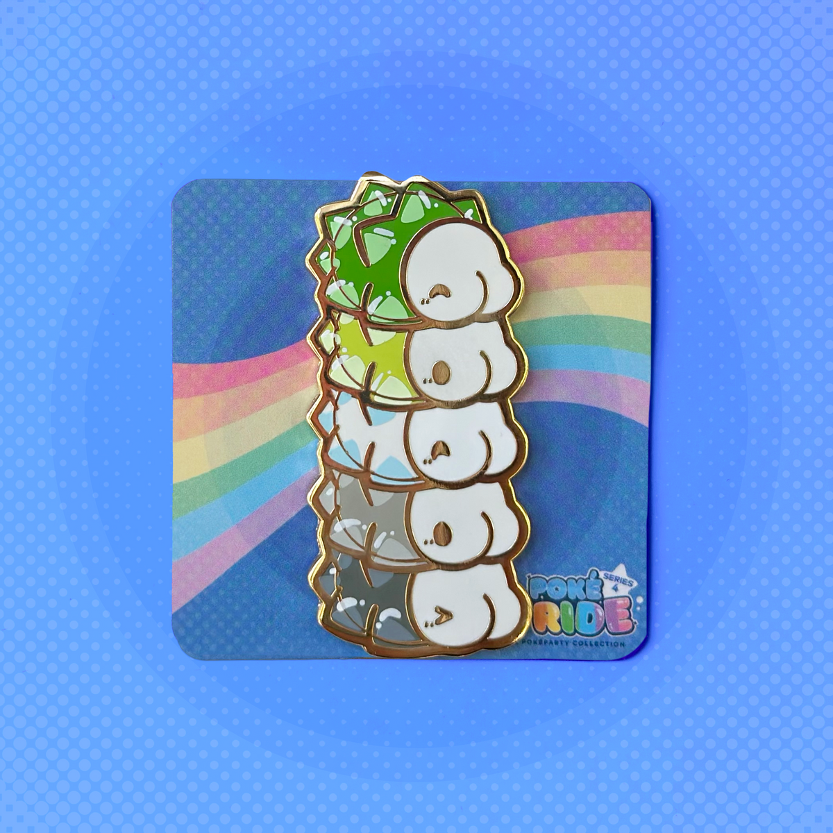 Aromantic Snom PokéPRIDE Pin