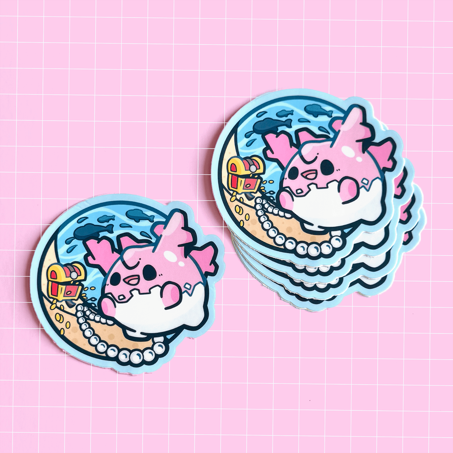 Corsola Party Friend Sticker - HeyyoJojo