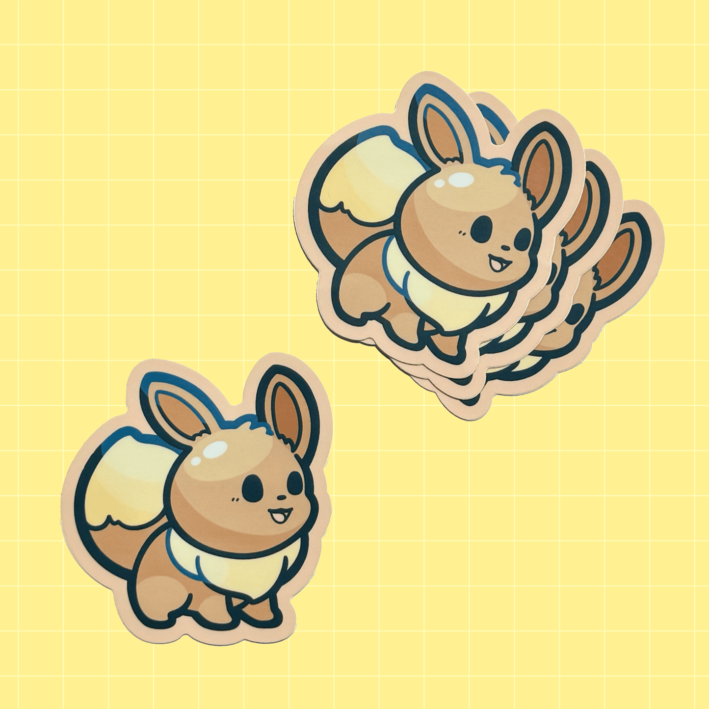 Eevee Party Sticker - HeyyoJojo