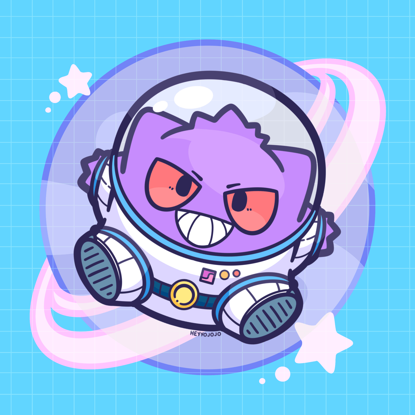 Gengar Sticker | Galaxy - HeyyoJojo