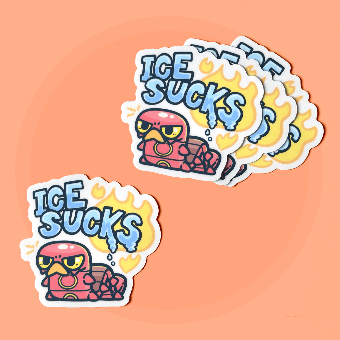 ICE SUCKS Sticker | Fundraiser - HeyyoJojo