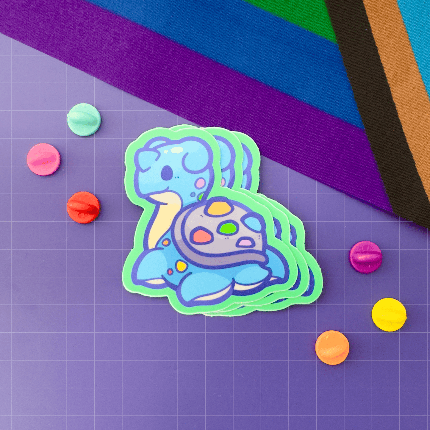 Lapras PokéPRIDE Sticker - HeyyoJojo