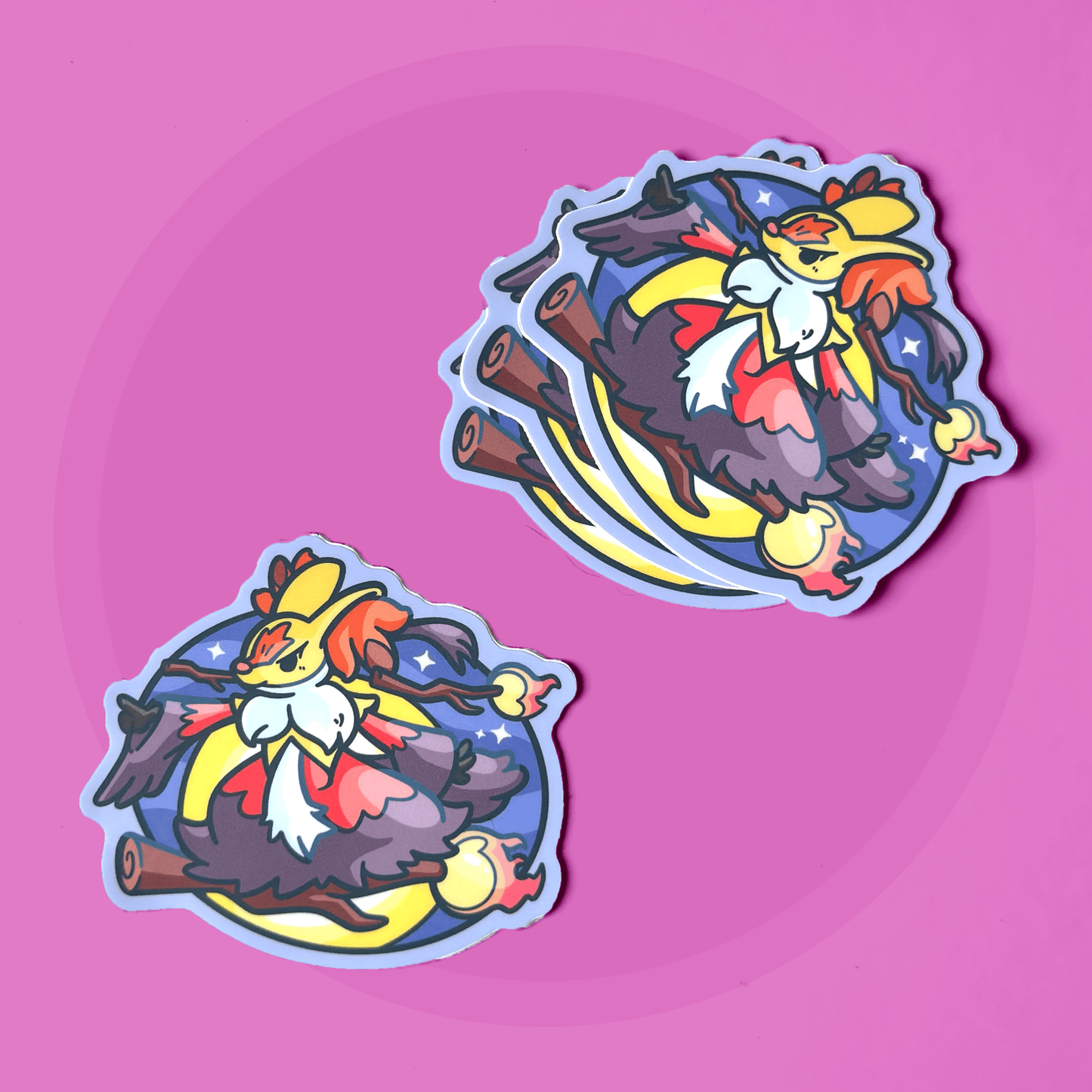 Mega Delphox Party Friend Sticker - HeyyoJojo