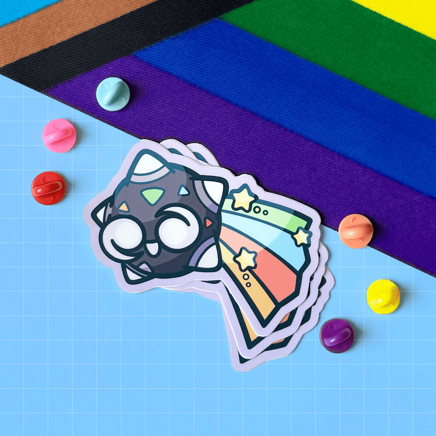 Minior PokéPRIDE Sticker - HeyyoJojo