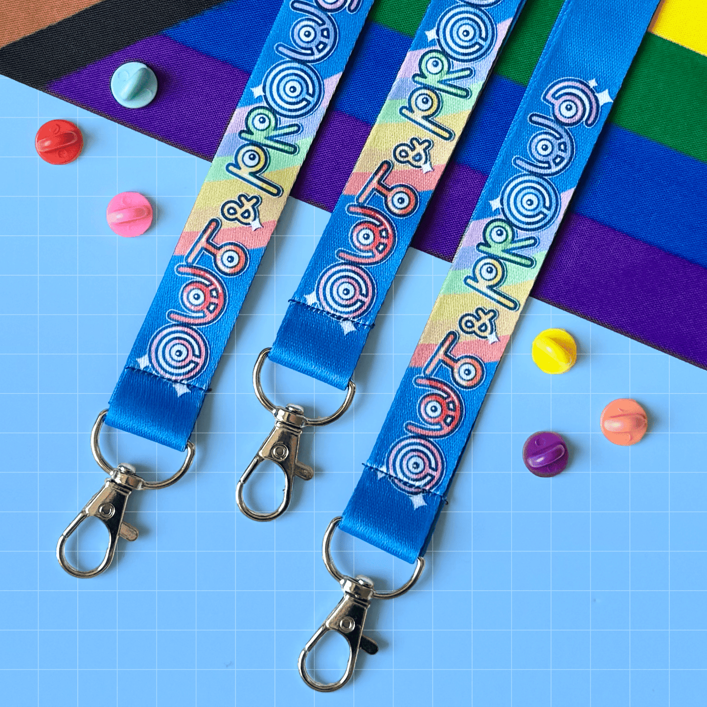 Out&Proud PokéPRIDE Lanyard - HeyyoJojo