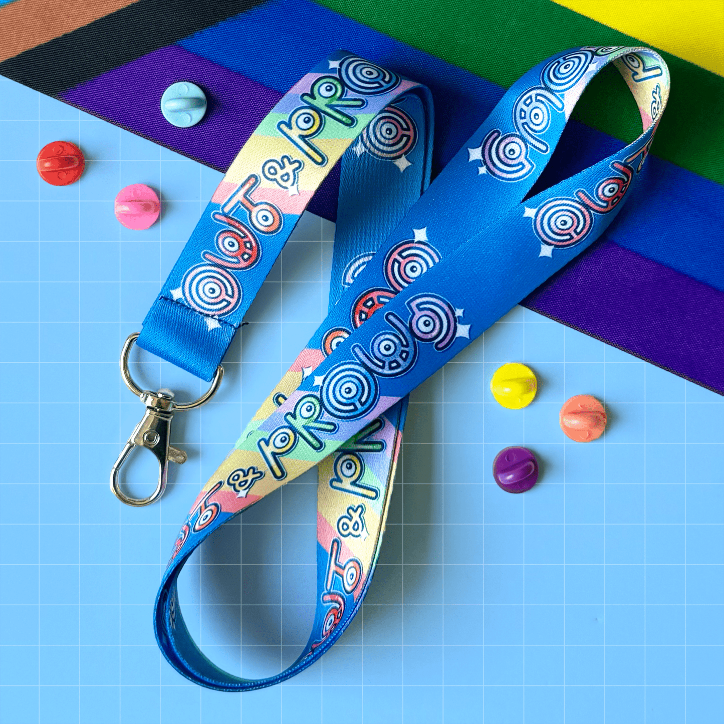 Out&Proud PokéPRIDE Lanyard - HeyyoJojo