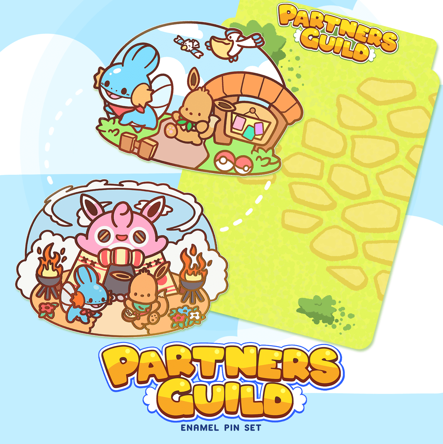 Partners Guild Enamel Pin Set - HeyyoJojo