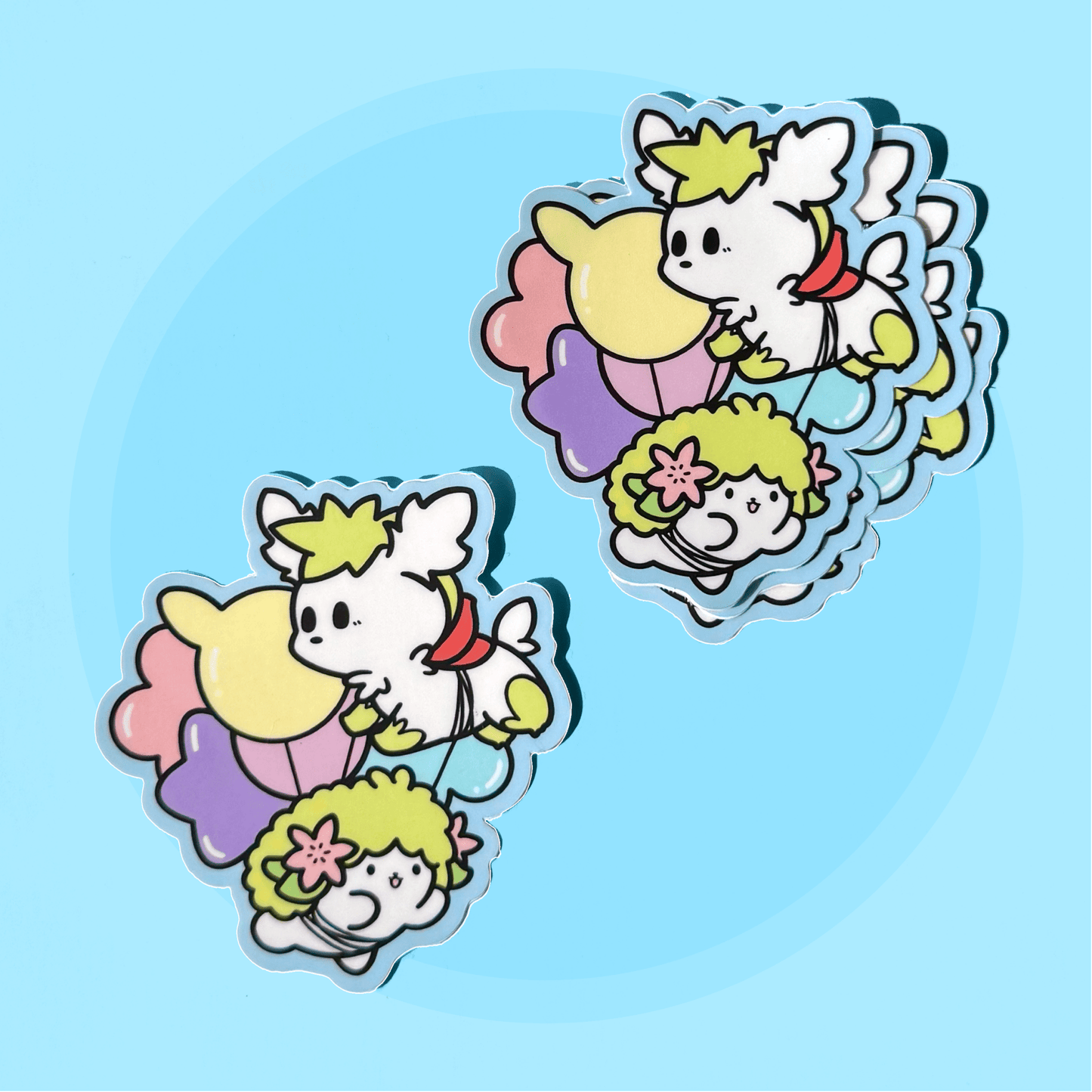 Shaymin Party Friend Sticker - HeyyoJojo