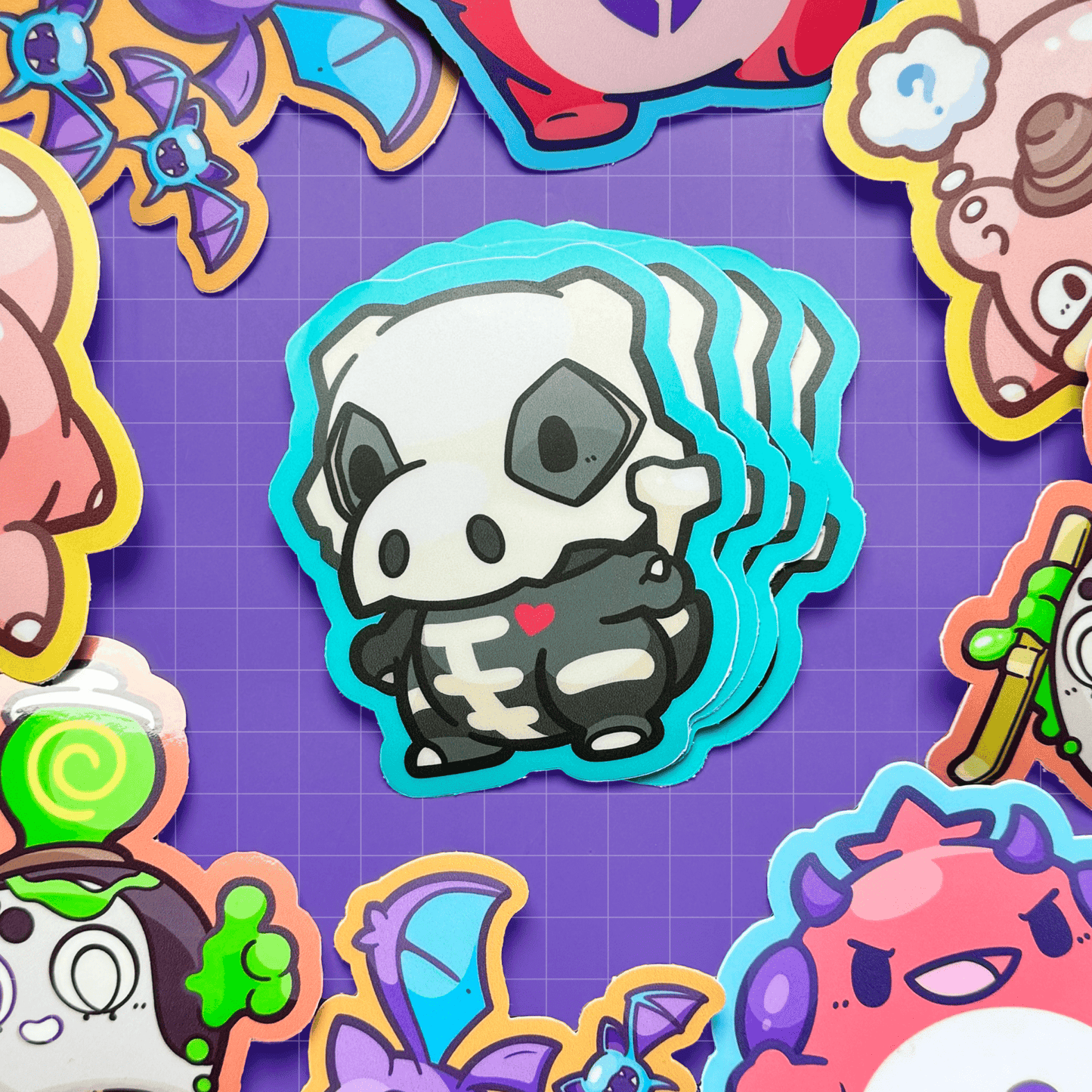 Skeleton Cubone Sticker - HeyyoJojo
