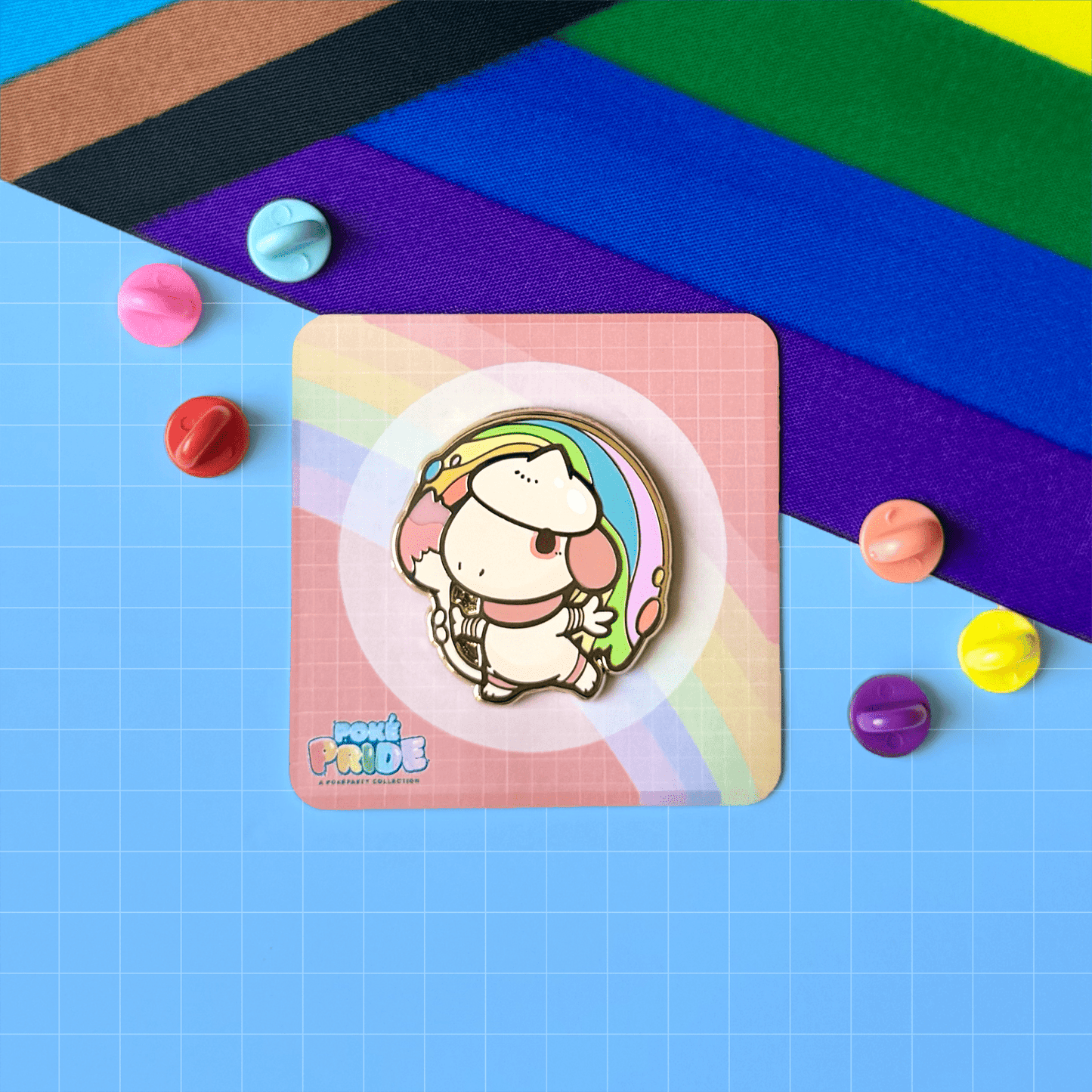 Smeargle PokéPRIDE Pin - HeyyoJojo