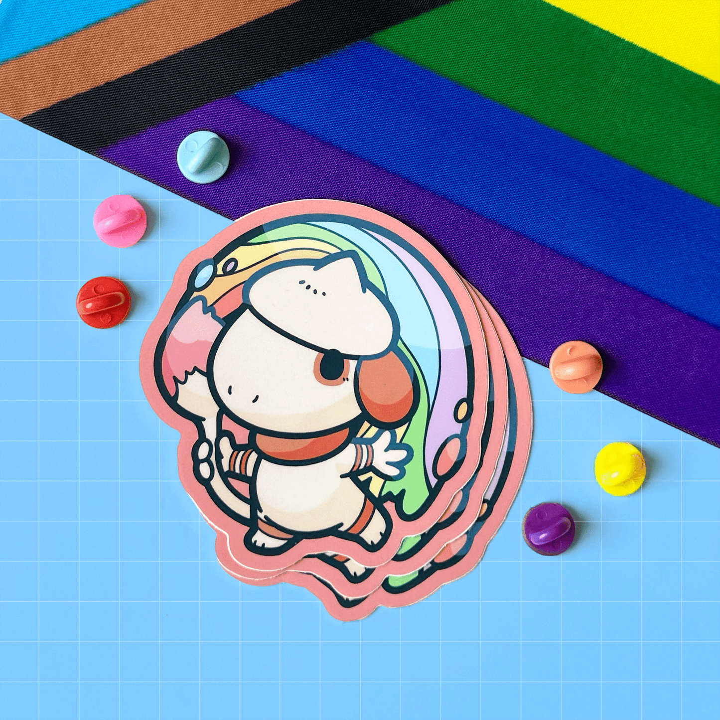 Smeargle PokéPRIDE Sticker - HeyyoJojo