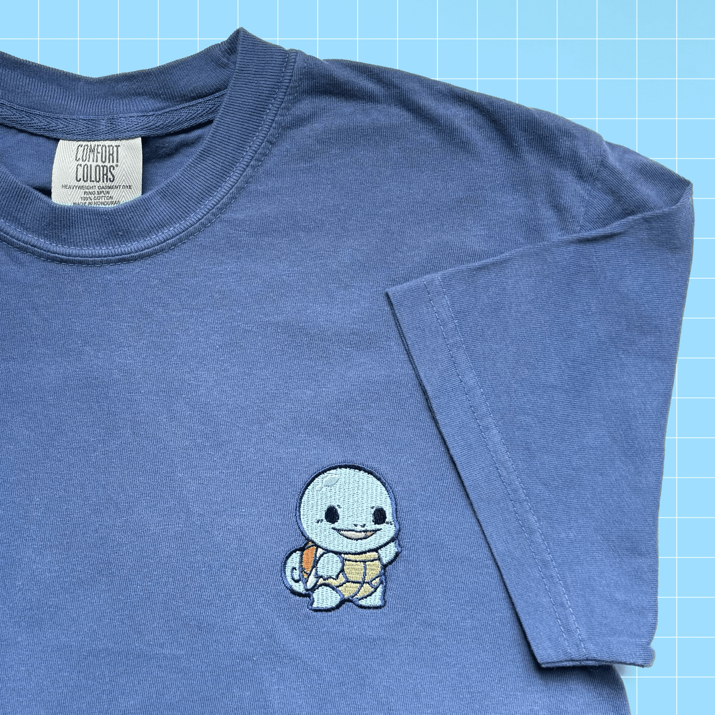 Squirtle Embroidered Shirt | Comfort Colors - HeyyoJojo