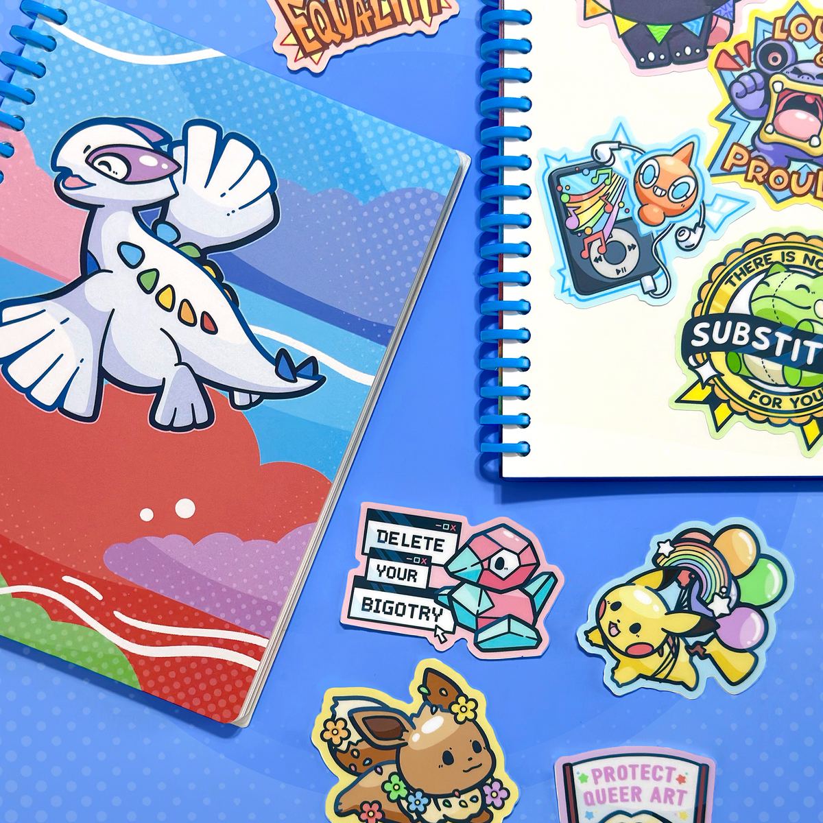 Lugia & Ho-Oh PokéPRIDE Sticker Book