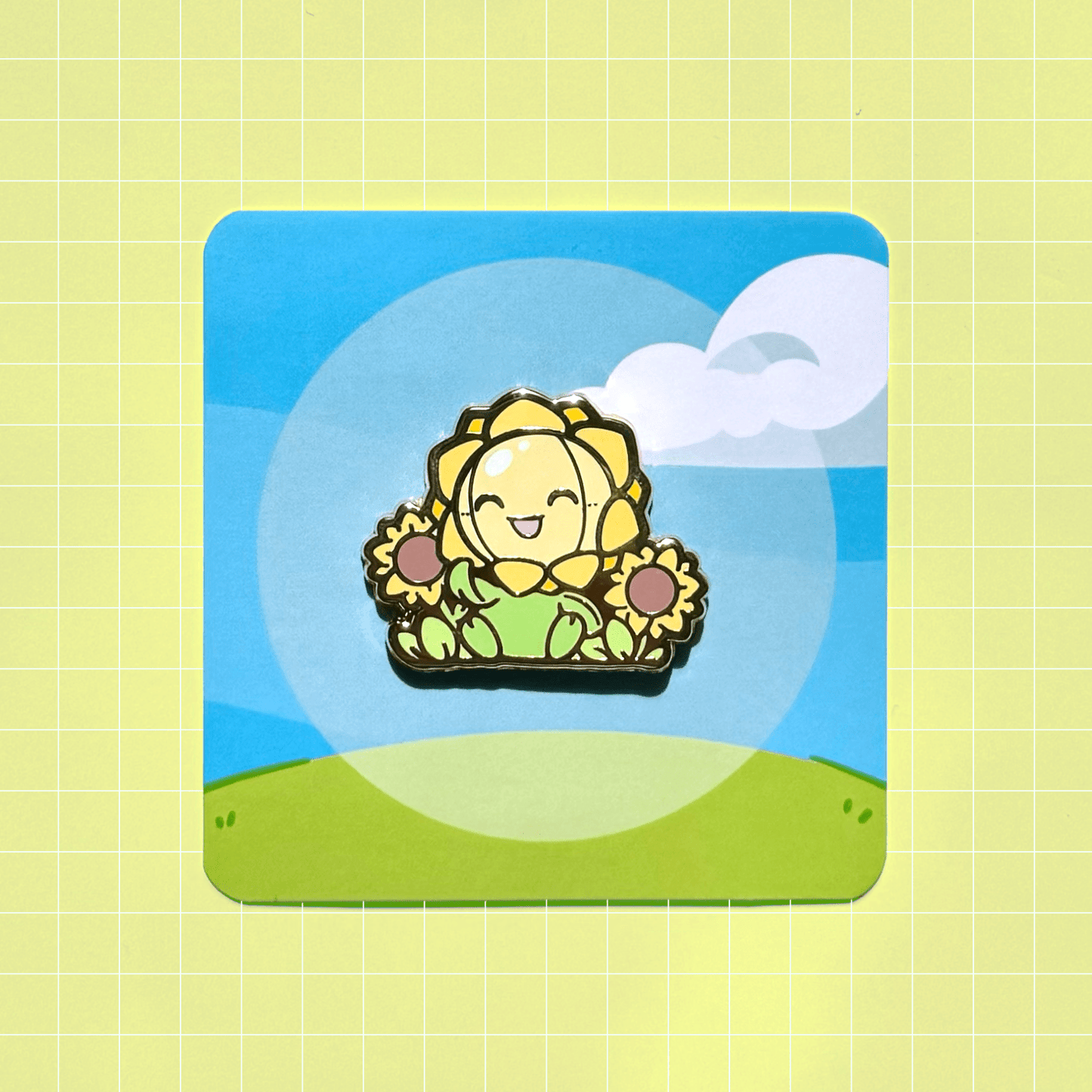 Sunflora Party Friend Pin - HeyyoJojo