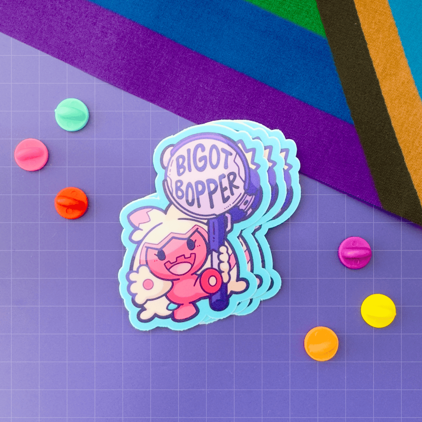 Tinkaton "Bigot Bopper" PokéPRIDE Sticker - HeyyoJojo