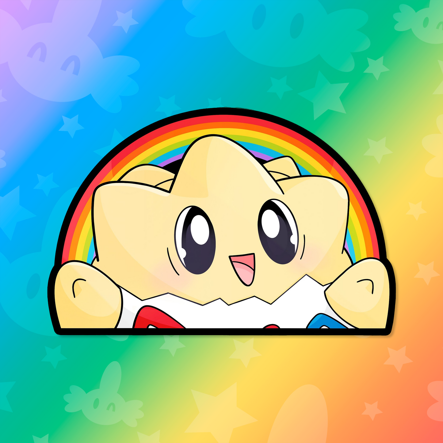 Togepi Peeker Sticker | WEATHERPROOF
