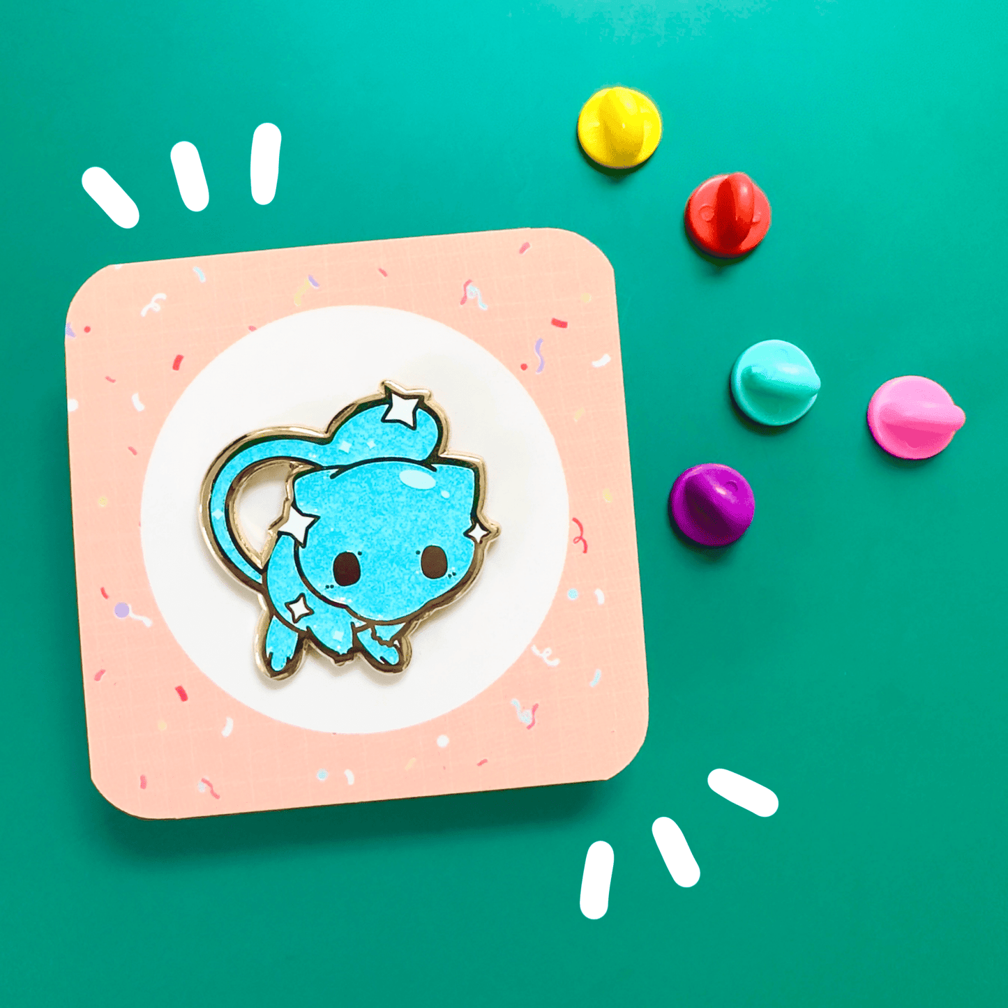 Shiny Mew Party Friend Pin - HeyyoJojo