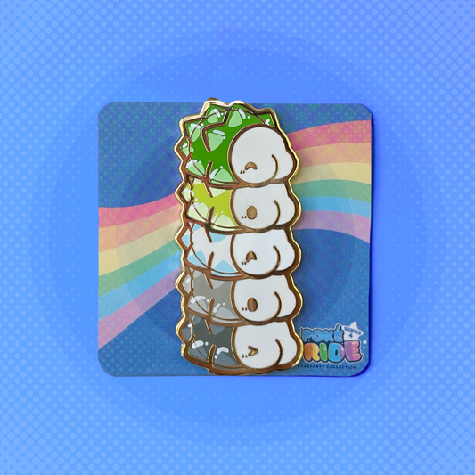 Aromantic Snom PokéPRIDE Pin