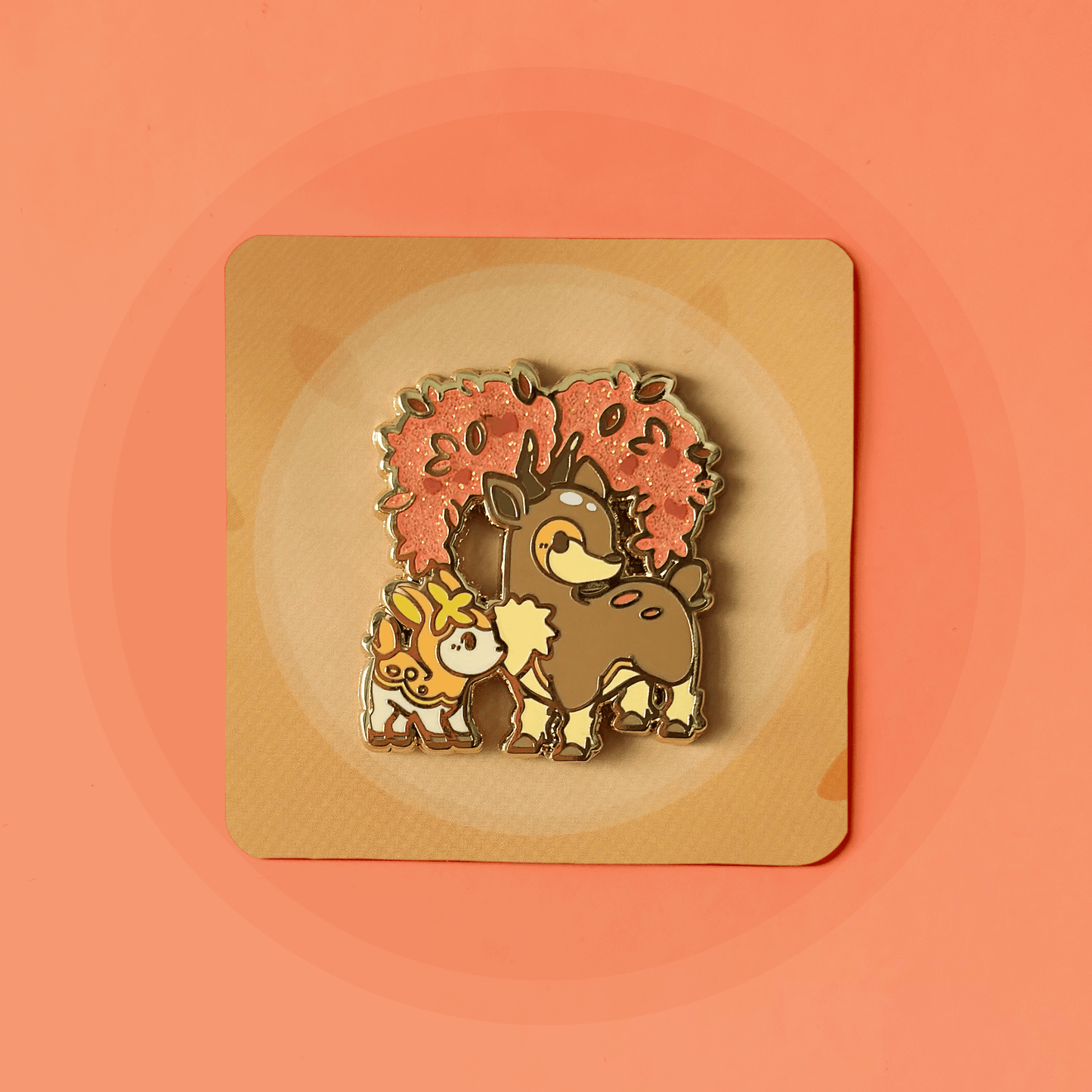Autumn Sawsbuck Party Friend Pin - HeyyoJojo