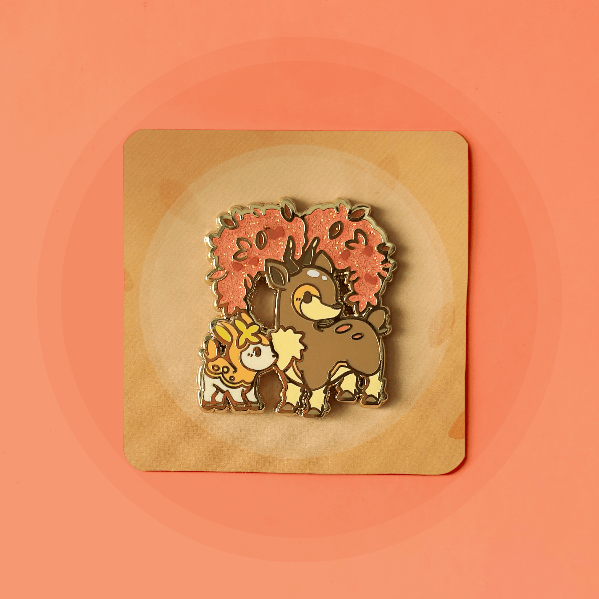 Autumn Sawsbuck Party Friend Pin - HeyyoJojo