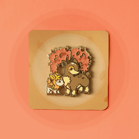 Autumn Sawsbuck Party Friend Pin - HeyyoJojo