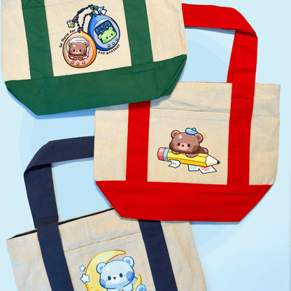 Bestie Bear Mini Zippered Tote - HeyyoJojo