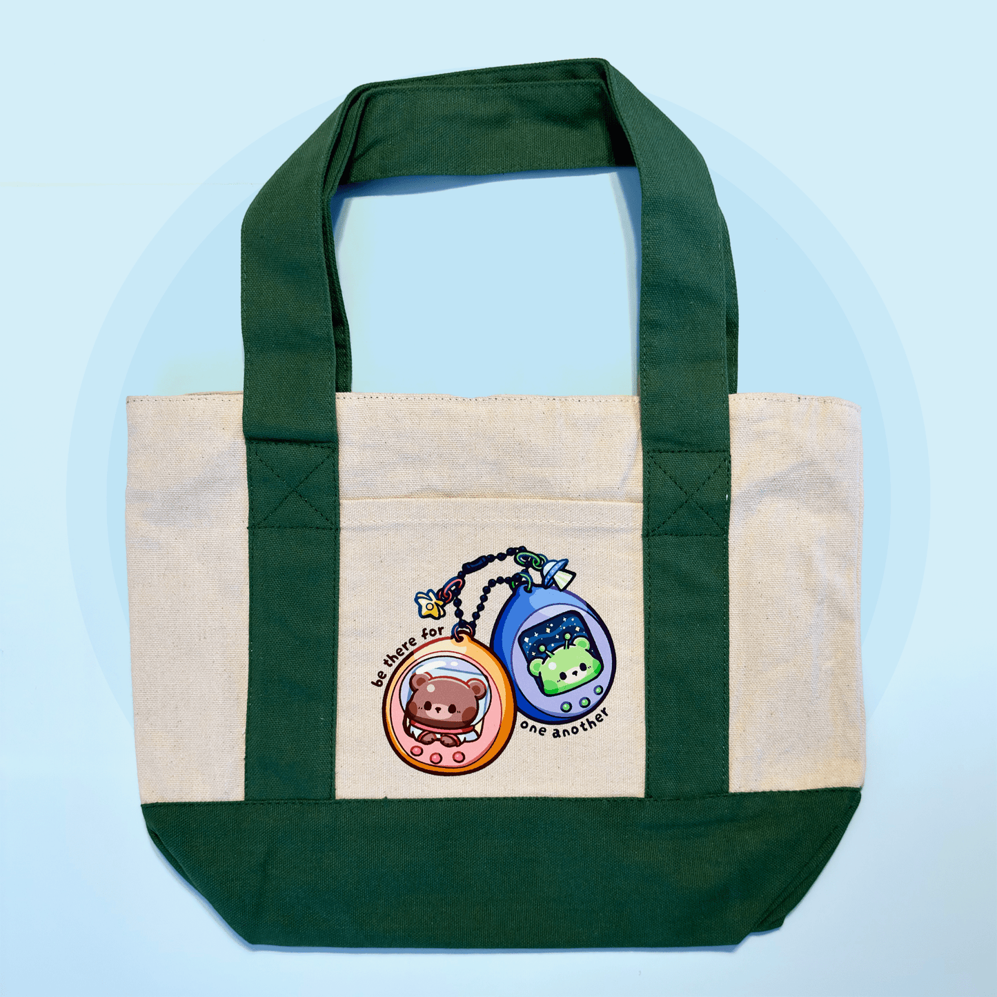 Bestie Bear Mini Zippered Tote - HeyyoJojo