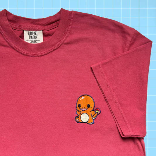 Charmander Embroidered Shirt | Comfort Colors