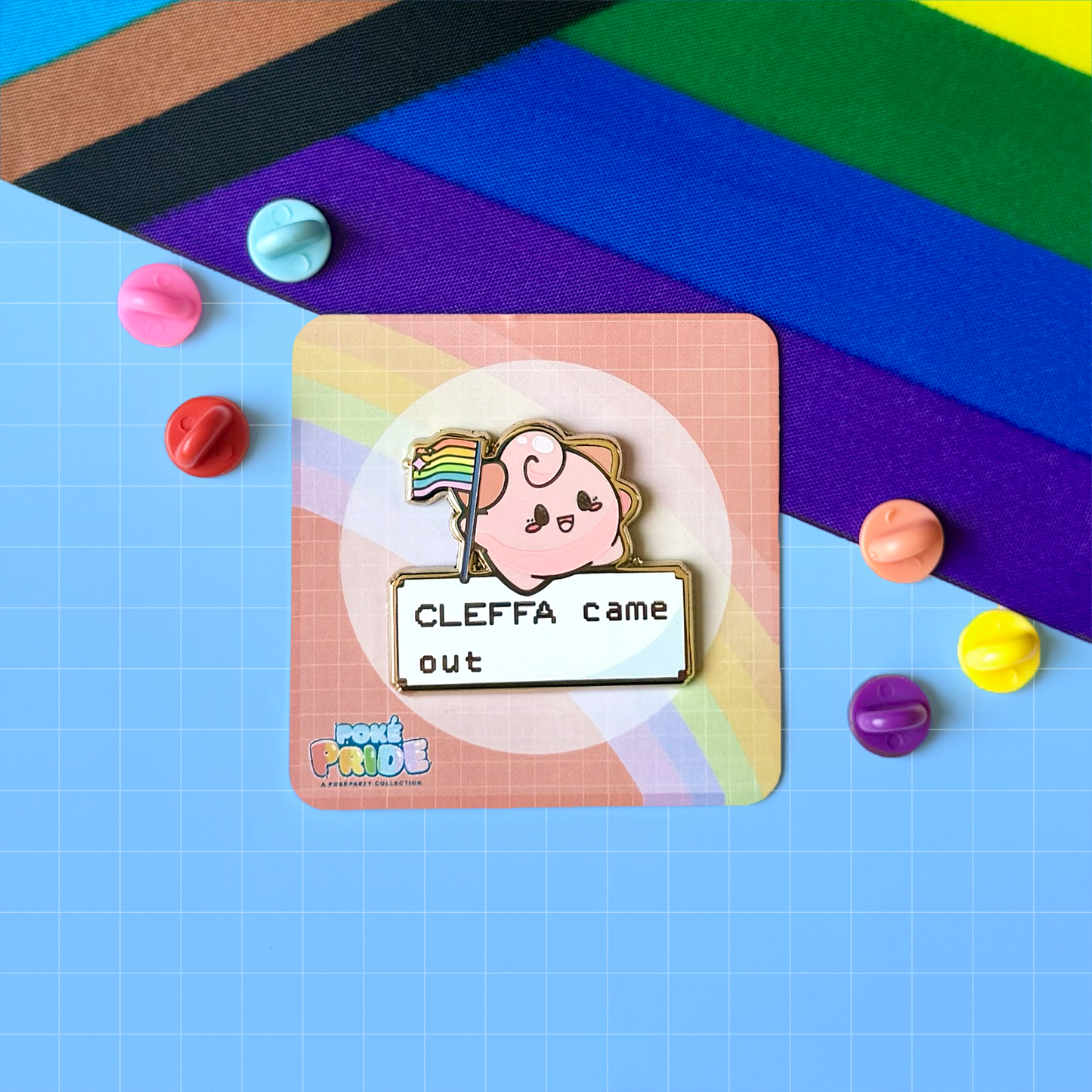 Cleffa Came Out! PokéPRIDE Pin