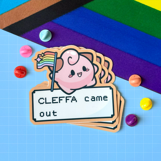 Cleffa Came Out! PokéPRIDE Sticker