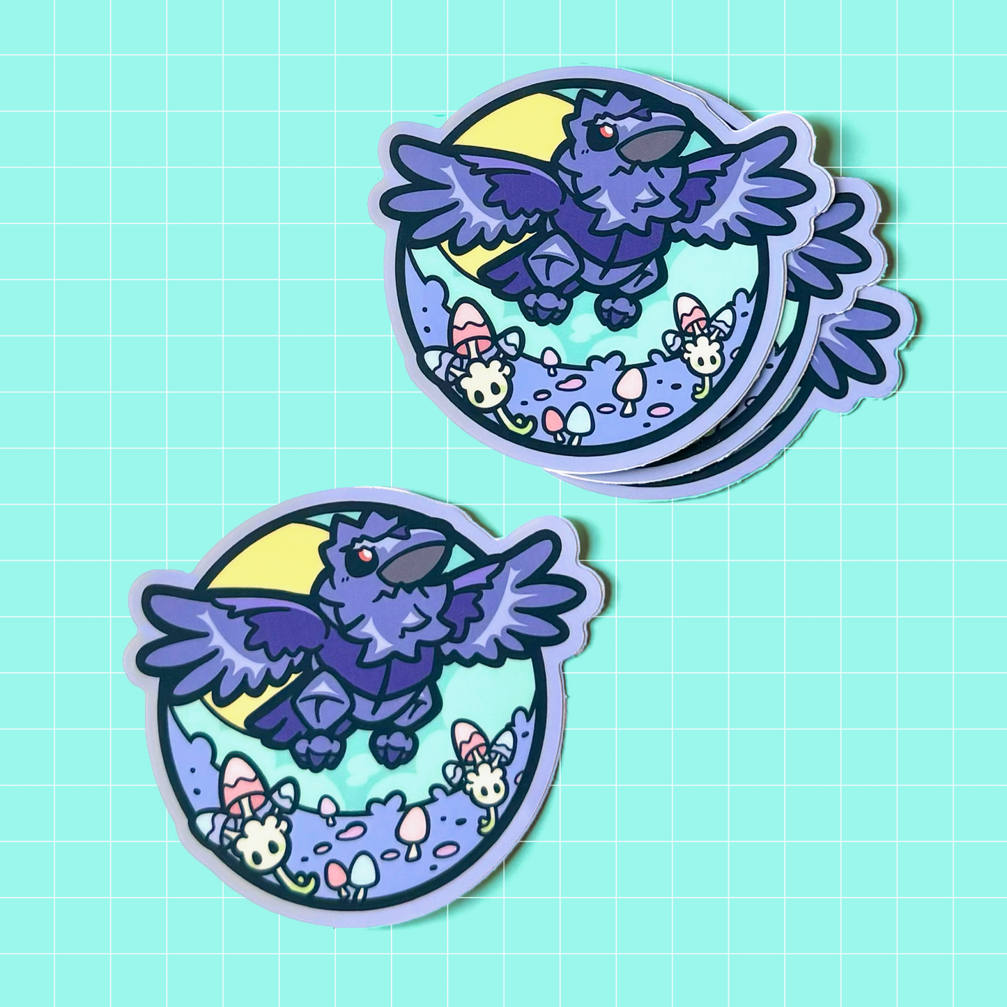 Corviknight Party Friend Sticker