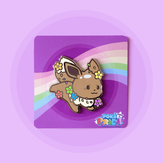 Eevee PokéPRIDE Pin - HeyyoJojo