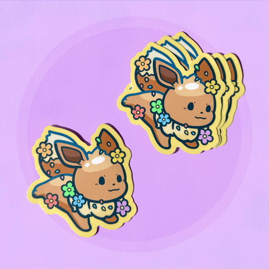 Eevee PokéPRIDE Sticker - HeyyoJojo