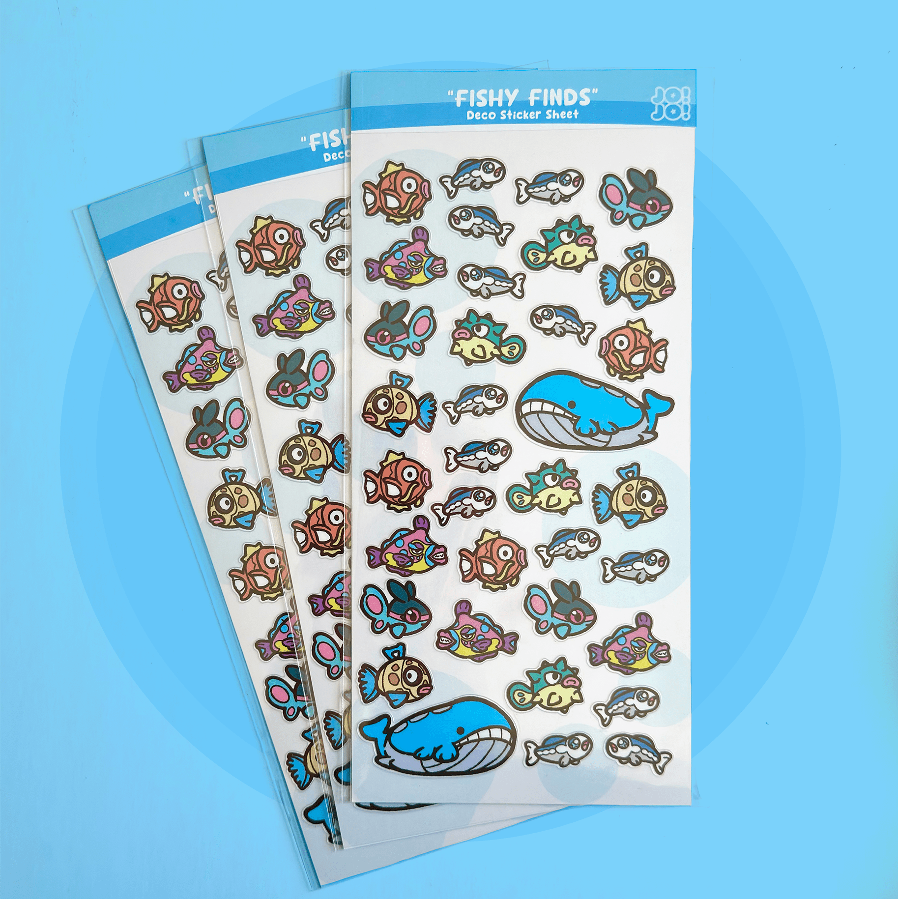 Fishy Deco Sticker Sheet - HeyyoJojo