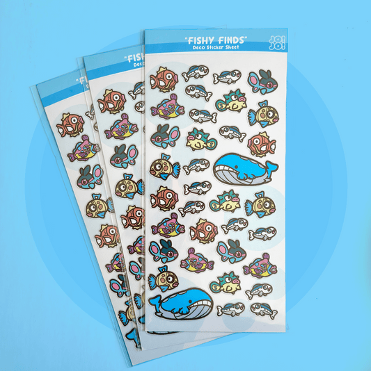 Fishy Deco Sticker Sheet - HeyyoJojo