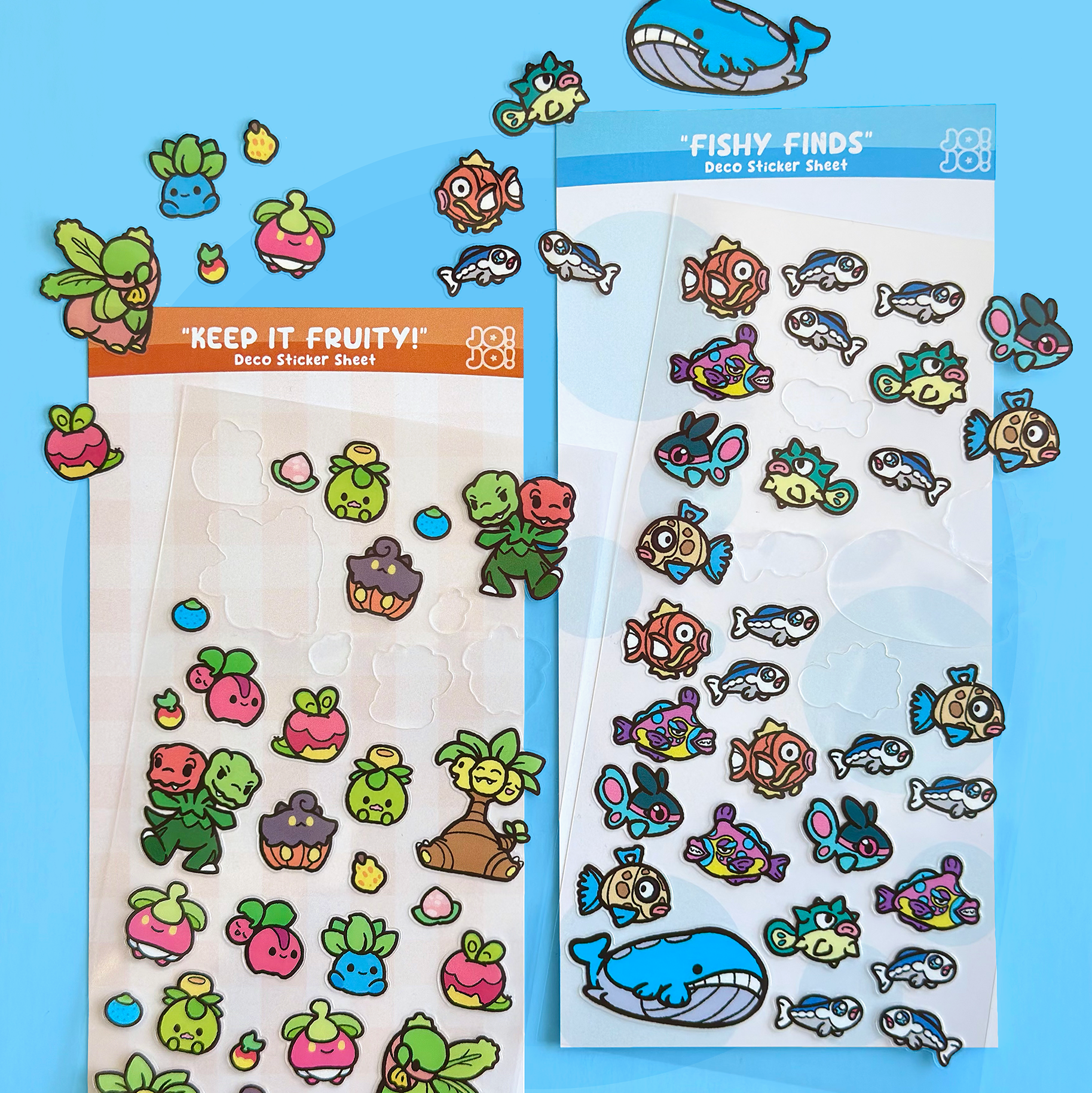Fishy Deco Sticker Sheet - HeyyoJojo