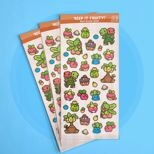 Fruity Deco Sticker Sheet - HeyyoJojo