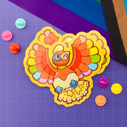 Ho - oh Holograhic PokéPRIDE Sticker - HeyyoJojo