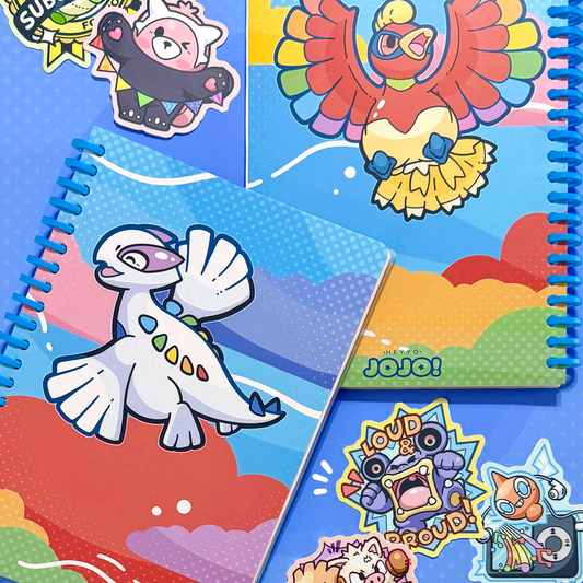 Lugia & Ho-Oh PokéPRIDE Sticker Book - HeyyoJojo