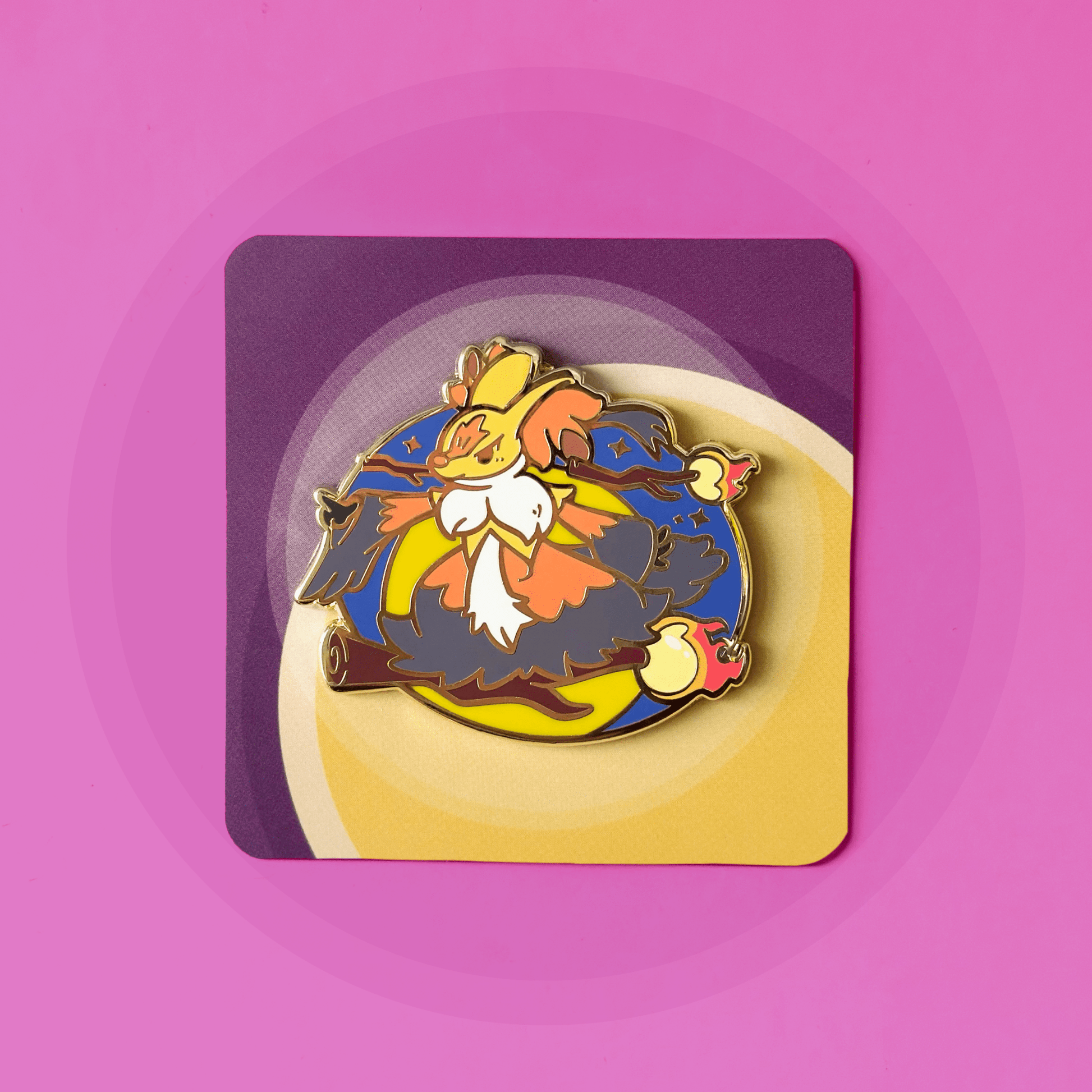 Mega Delphox Party Friend Pin - HeyyoJojo