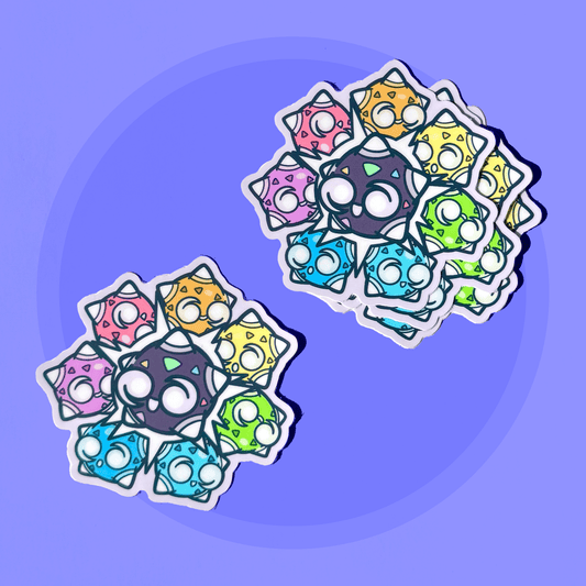 Minior Cluster Party Friend Sticker - HeyyoJojo