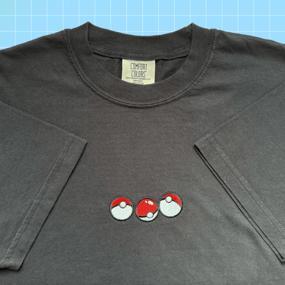 Pokéball Party Embroidered Shirt | Comfort Colors - HeyyoJojo