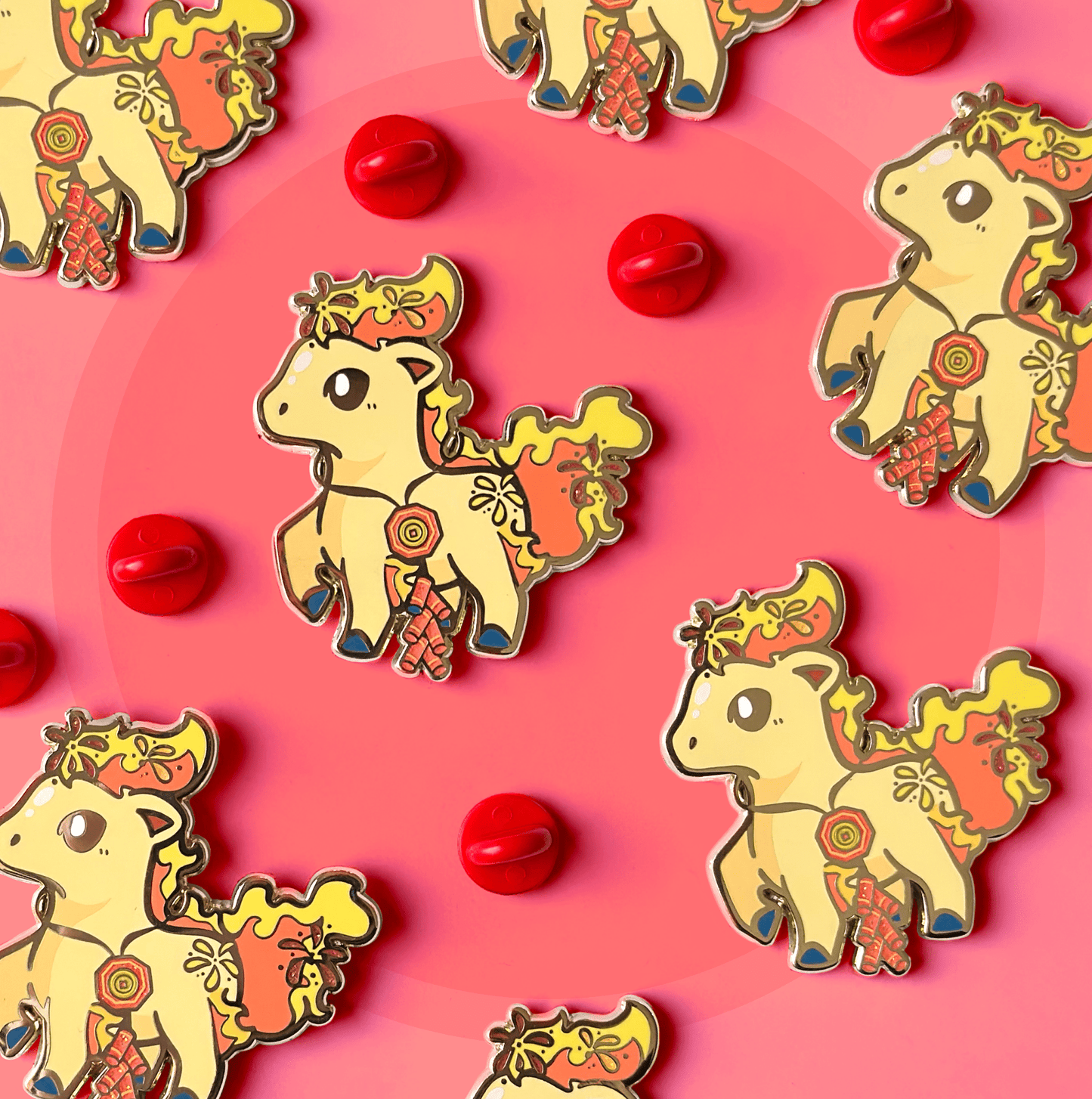 Ponyta Party Friend Pin | Year of the Horse - HeyyoJojo