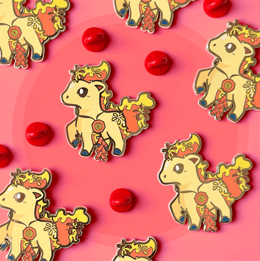Ponyta Party Friend Pin | Year of the Horse - HeyyoJojo