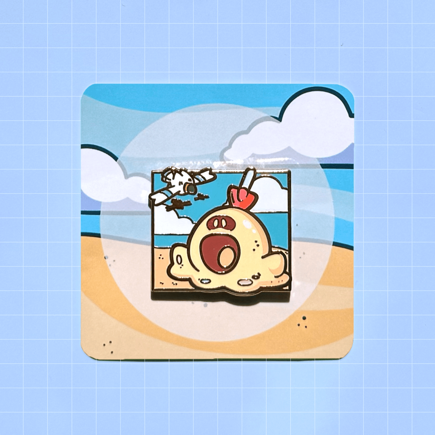 Sandygast Party Friend Pin - HeyyoJojo
