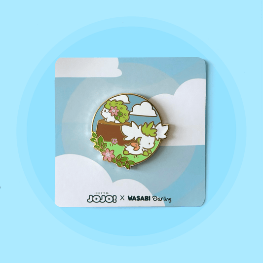 Shaymin Party Friend Pin - HeyyoJojo