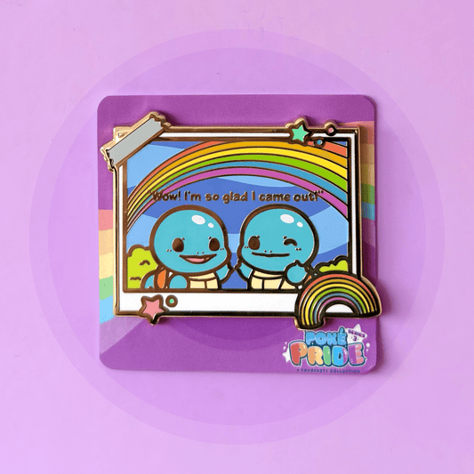 Squirtle Polaroid PokéPRIDE Pin - HeyyoJojo