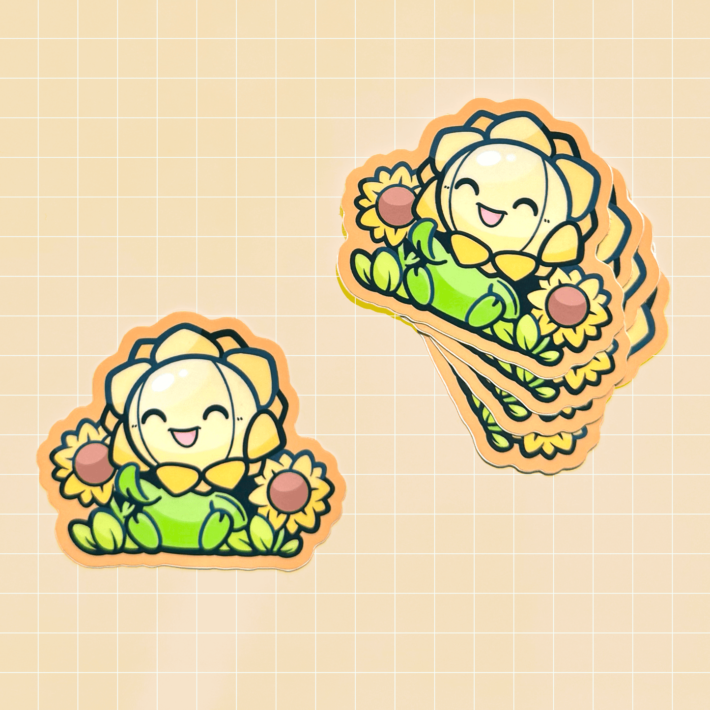 Sunflora Party Friend Sticker - HeyyoJojo