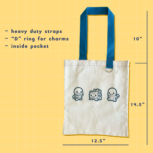 Starters Party Tote Bag | Charm Attachment